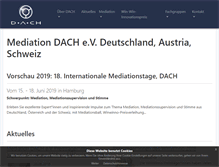 Tablet Screenshot of mediation-dach.com